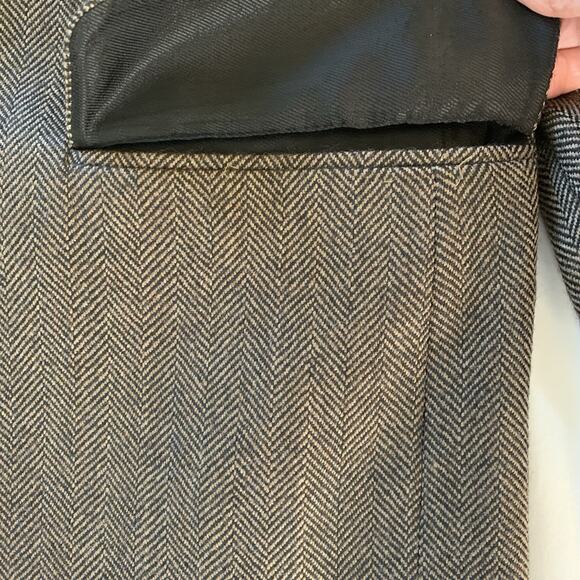 Oscar de la Renta Men’s Brown Herringbone Sport Coat Suit Jacket Blazer Sz 42S - Picture 8 of 13